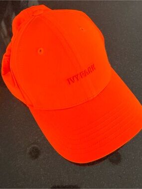 IVY PARK Kids Orange Logo Baseball Cap